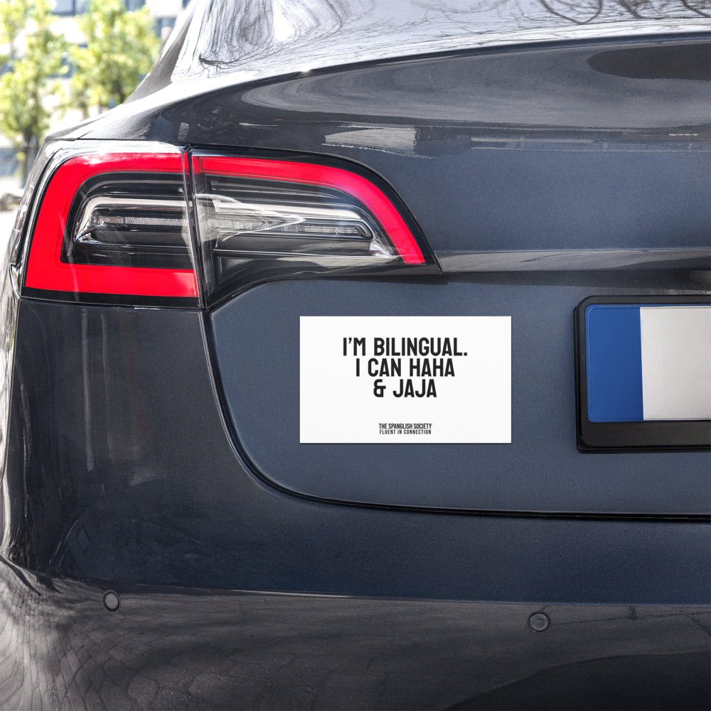 The Bilingual Car Magnet